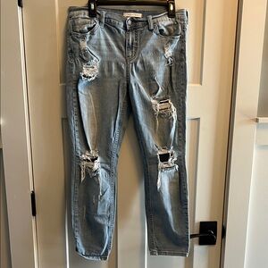 Eunina Distressed Light Blue Jeans